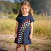European Princess Style Embroidered Girls' Short Sleeve Dresses