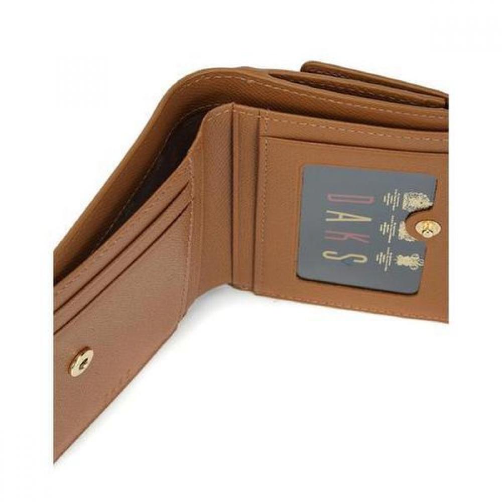 Daks Men Brown Check Color Block Leather Wallet Dcwa3e428w2