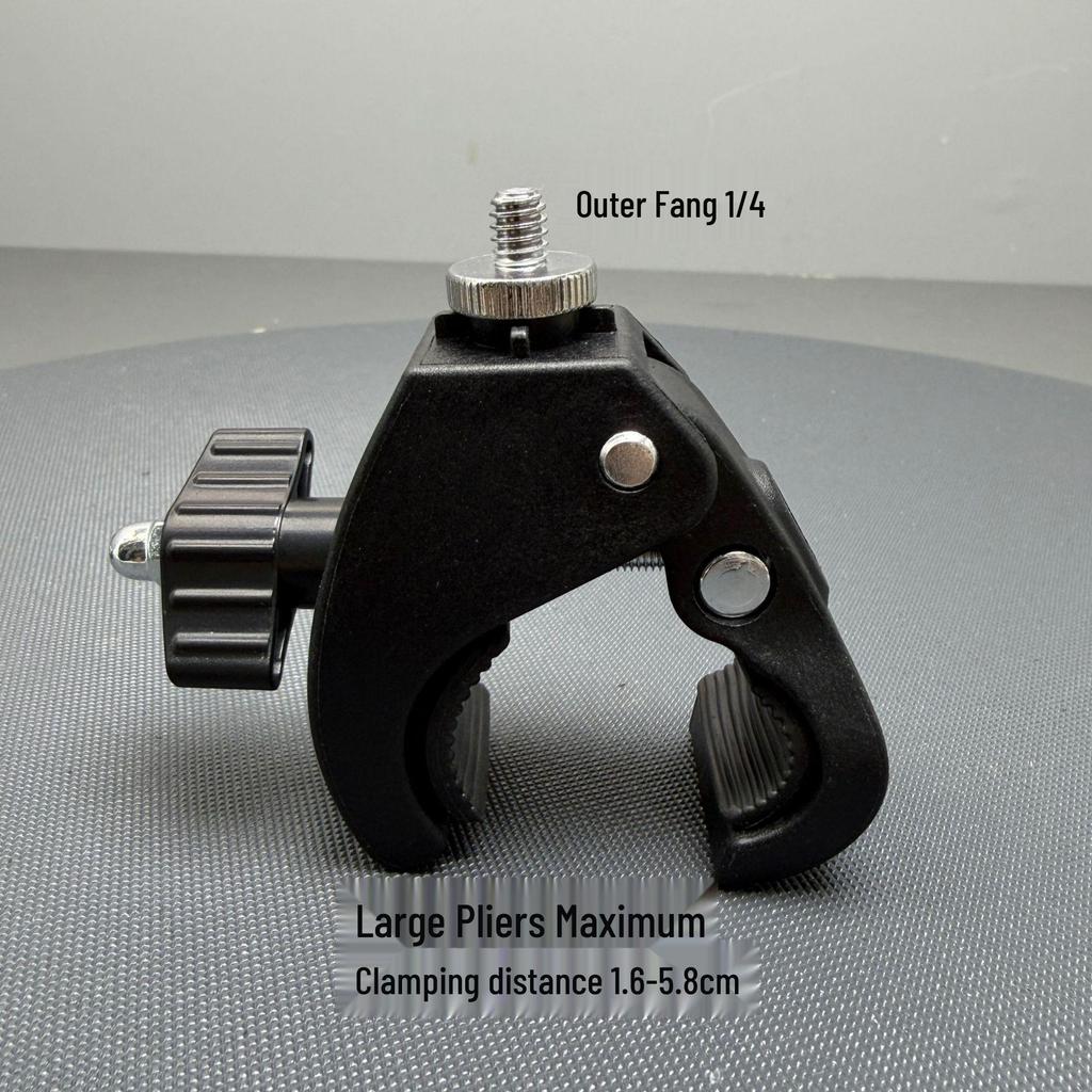 Tripod Mobile Phone Holder & Clip for Bicycle/Scooter - Camera Accessory Clamp