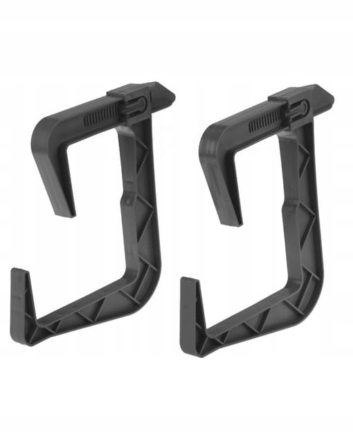 2x Graphite flowerpot and balcony box holders