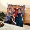 Cushion Cover Silky Short Plush Home Sofa Cushion Cover - Invisible Zipper Home Decoration The Gilded Age TV Series