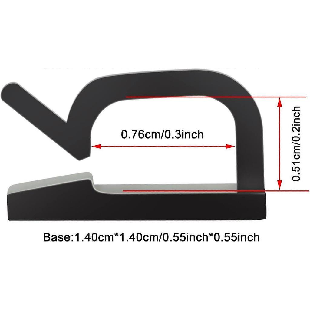 100 Pcs Cable Clips, Adhesive Cable Organizer Cord Holder Wire Clip Wire Management Self Adhesive Hooks Wire Holder for Office,Home