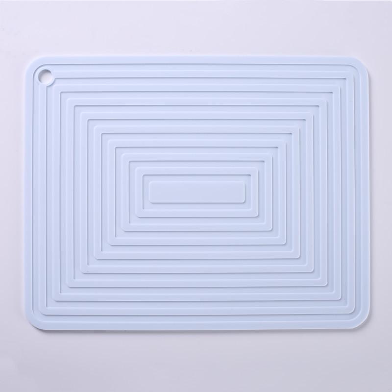 Silicone Pot Mat Square Thickened Heat Insulation High Quality Durable Design Safe for Children Mat Non Slip Corrugated Models Kitchen Table Mats