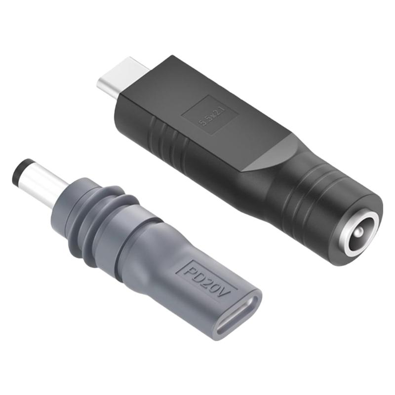 DC5521 Power Adapter USB C Male To DC5.5x2.1mm Converter for 20V Input PD100W Source for Mini