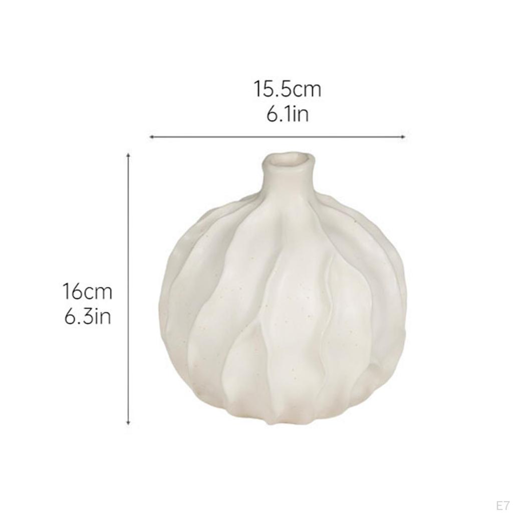 Ceramic Vase Flowerpot Houseplant Holder Photo Prop Ornament Desktop Simple for Bedroom Hallway
