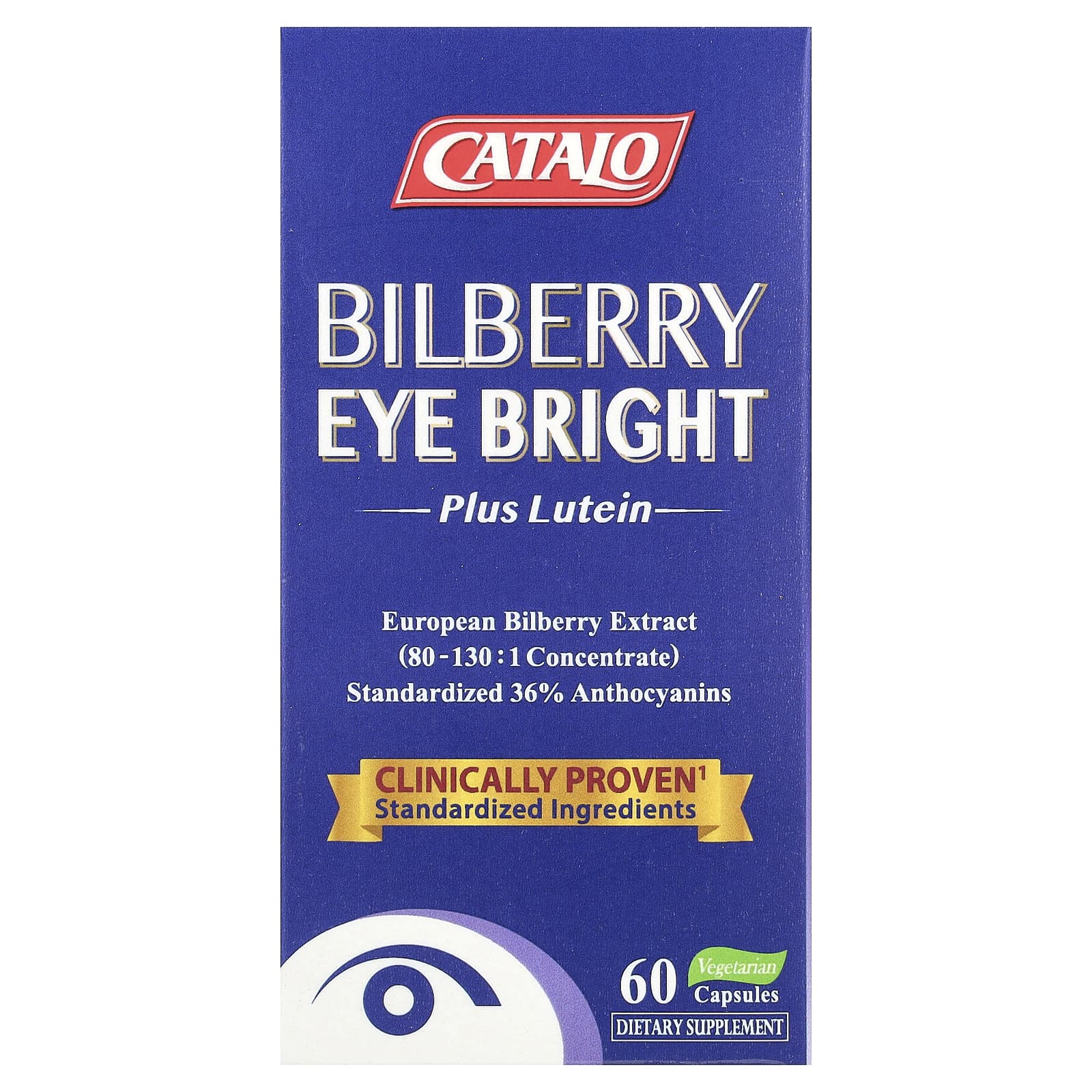 

Bilberry Eye Bright Plus Lutein, 60 Veggie Caps