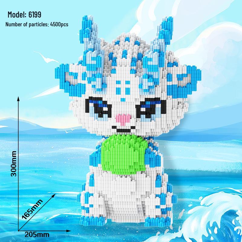 

Гуочао Китайский Дракон Большие Развивающие Строительные Блоки - Головоломка-Орнамент Цилинь, Игрушка-Подарок Дракон Удачи Высокой Сложности