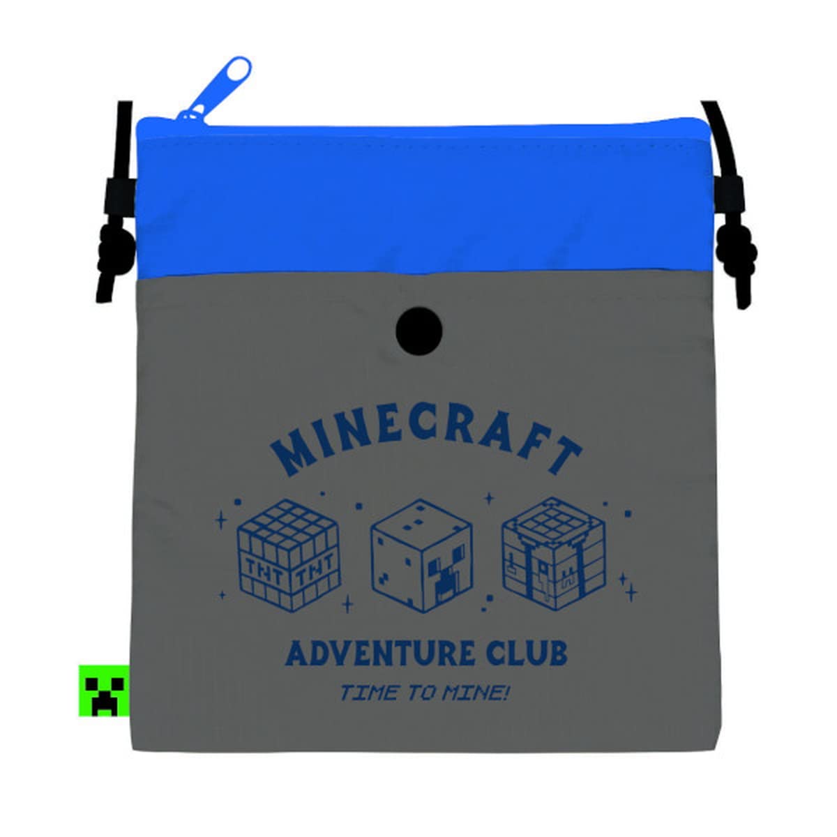 K Company Minecraft Sacoche Bag, Gray, MCT-SA-GR