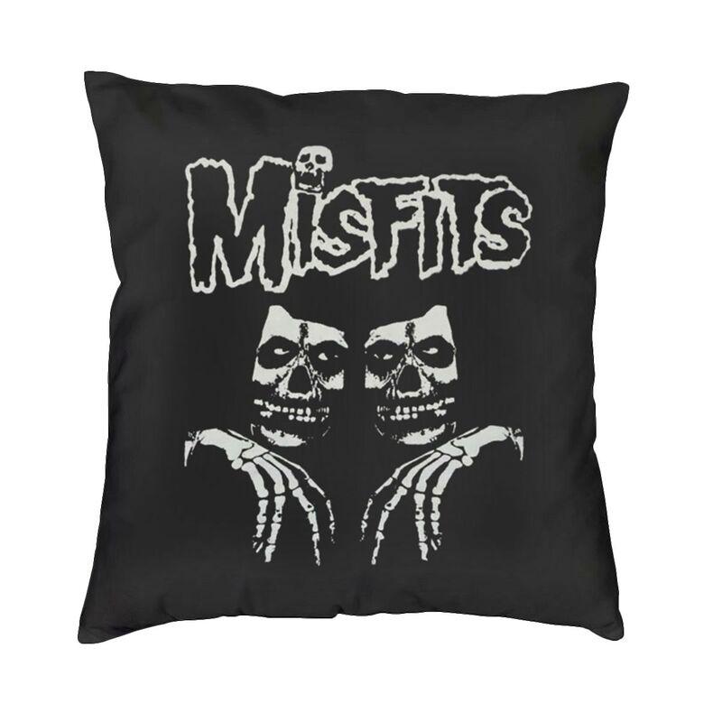 Misfits Horror Punk Rock Band Pillow Case xcm Decor Home Kawaii Outdoor Cushions Square Pillowcase