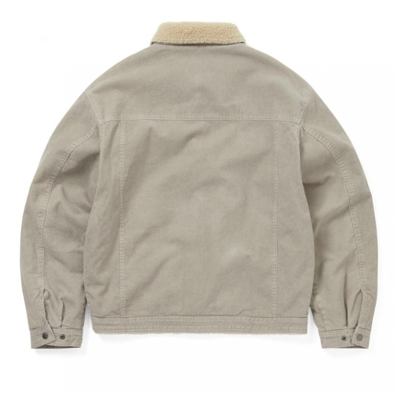 ThIs Is Never That Sherpa Lined Corduroy Trucker Jacket Stone