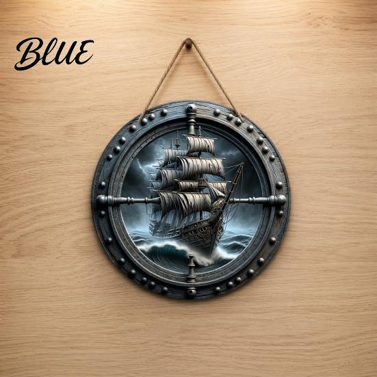 Nautical Wall Art Decorative Hanging Sign Lightweight Wooden Sign with Marine Elements