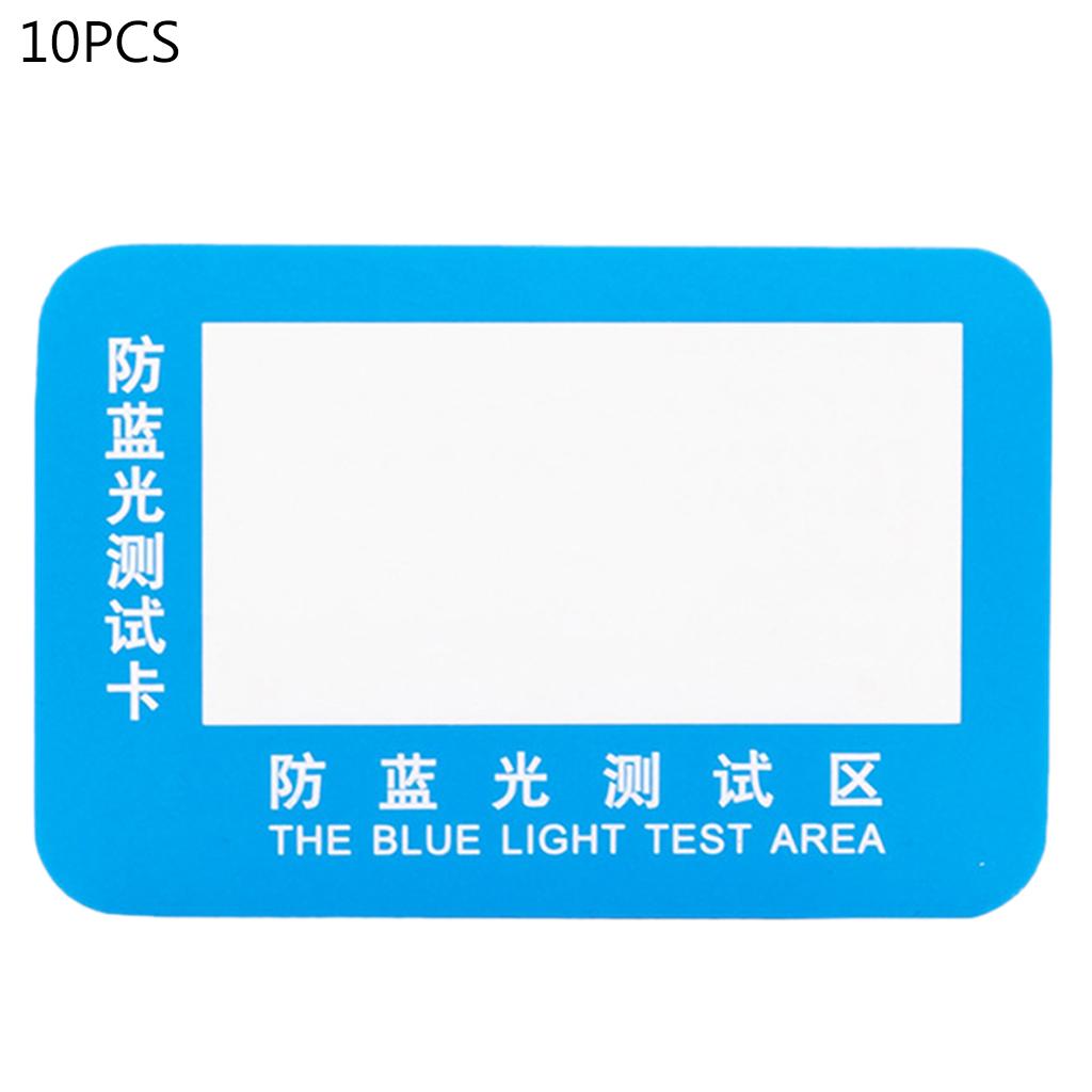 Professional Anti-Blue Light Test Detection Card Blue Light Generator Card Glass