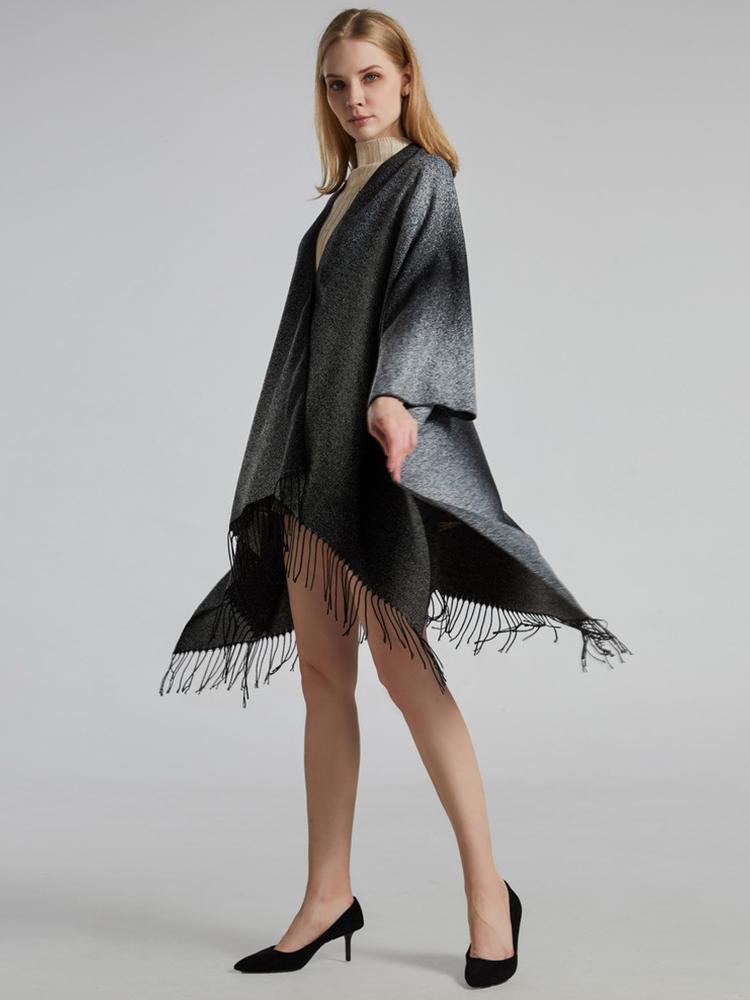 Imitation Cashmere Women Scarf Winter Classic Solid Tassel Poncho Warm Femme Wrap Blanket Capa Para Mujer Pashmina Shawls Pareo