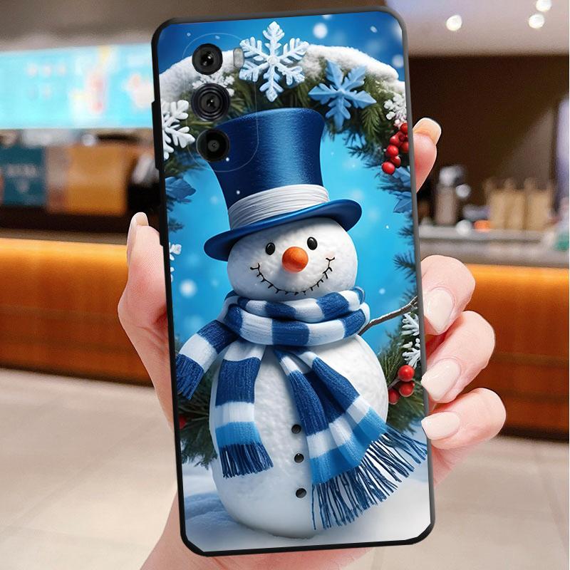 

Phone Case For Motorola Edge 50 40 Pro 60 50 40 30 Ultra Neo Fusion Moto G Play G Stylus G Power G Christmas Snowman Moto Edge 40 Neo