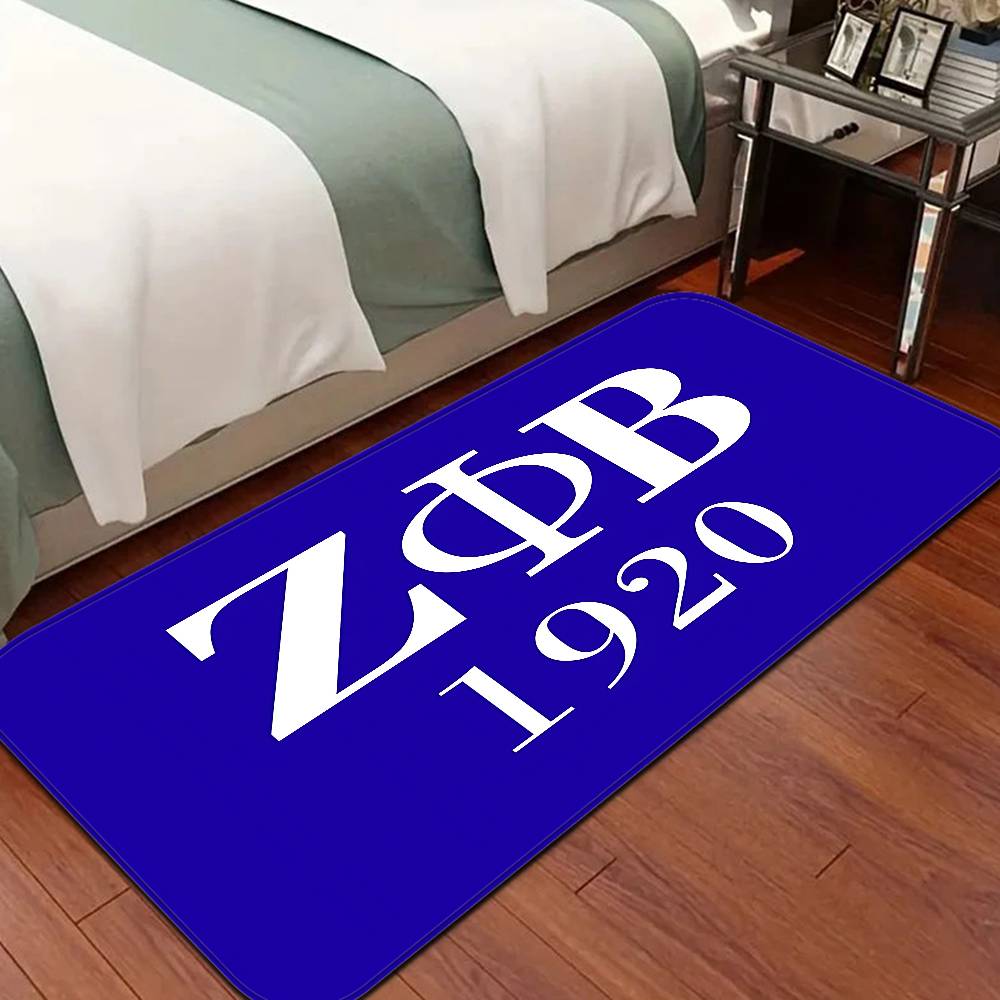 Zeta Phi Beta Hallway Carpet Non-Slip Laundry Room Mat Laundry Decor Balcony Child Living Room Bedside Area Rugs