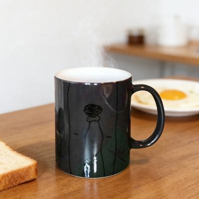 Farbwechselbecher Thermochrom Tasse aus Keramik für Kaffee Tee Spülmaschinenfest Hitzesensitives Trinkgeschirr für Zuhause Büro Reise Partygebrauch