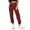 Women's solid color high-waisted sports and casual sweatshirt pants