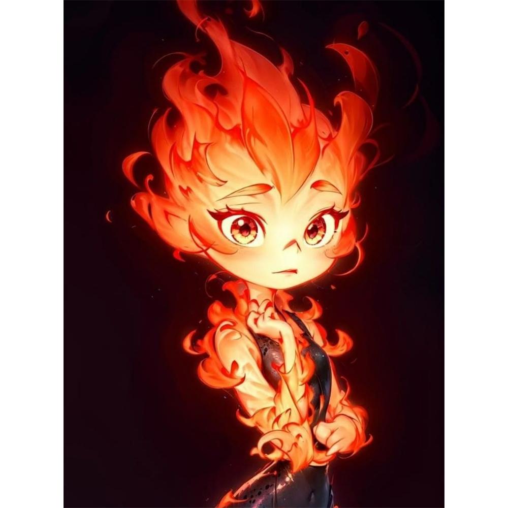 

Disney 5d DIY Diamond Painting Crazy Element City Homura Illustration Art Embroidery Mosaic Cross Stitch Home Decor Gift Crafts Round 20x30cm