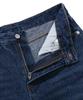 TRILLION Biostone Washed Straight Denim Pants (Deep Blue)