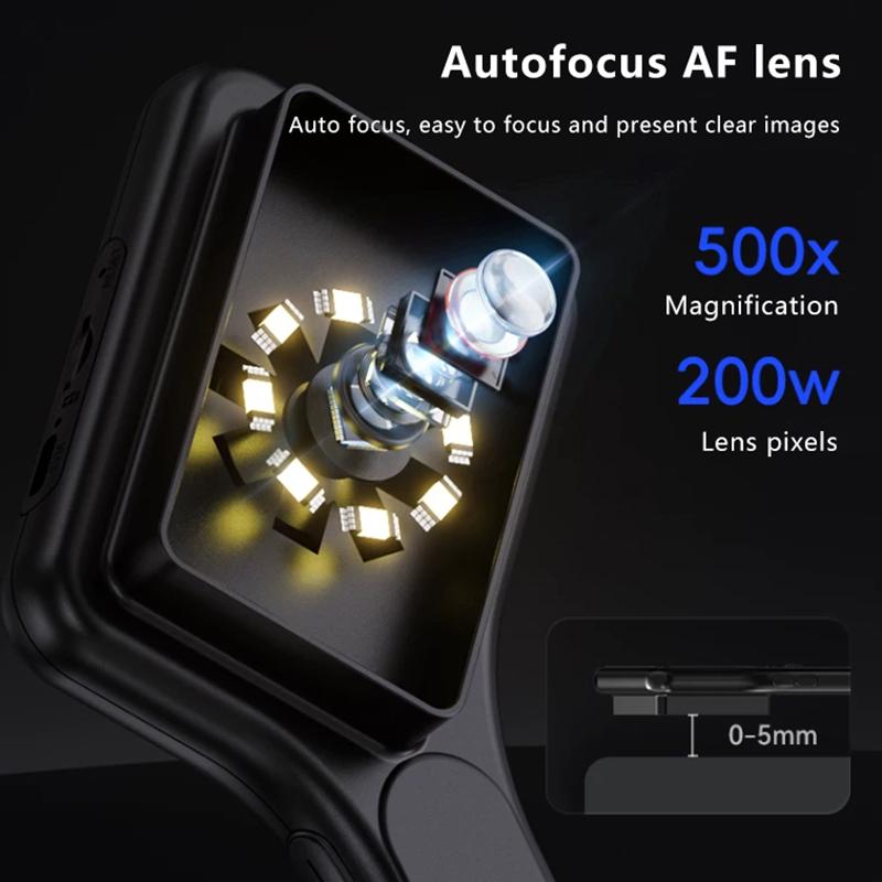 Digital Microscope Handheld 3.0 Inch Ips Color Screen Autofocus 2Mp Coin Video Microscopes 500X Magnification For Jewelry Watch