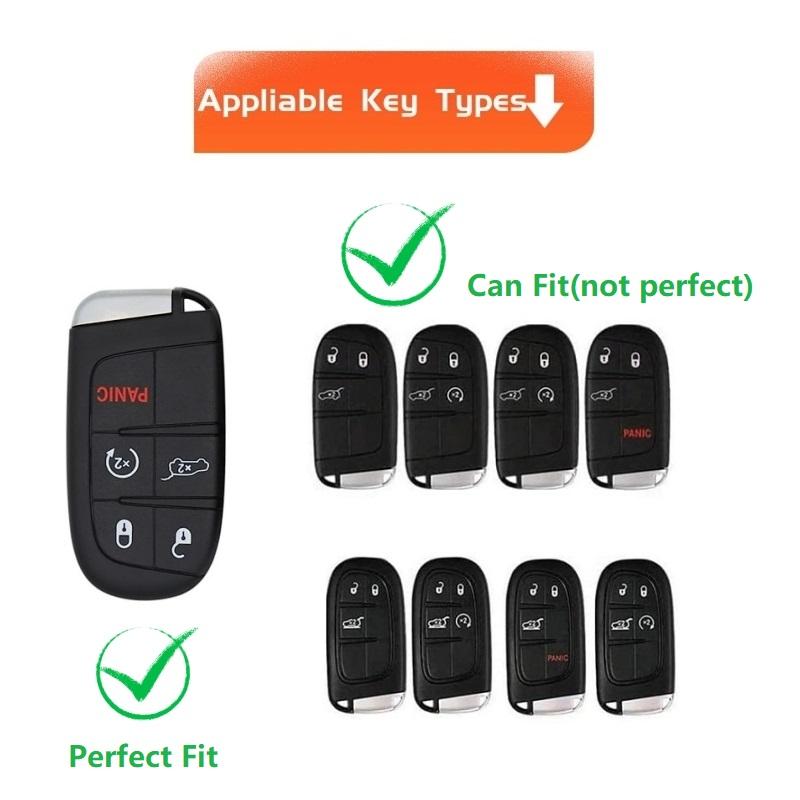 TPU Sleutelhanger Hoesje Voor Jeep Grand Cherokee Renegade Chrysler Dodge Ram Journey Dart Fiat Durango Challenger Auto Accessoires
