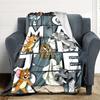 1pc Tom Jerry Flannel Throw Blanket Lightweight Soft Warm All Season Blanket for Sofa, Bed, Travel,L1028038