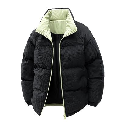 Stand-collar Granular Cotton Jacket for Men In Winter Windproof Plus Velvet Thickened Couple Thickened Cotton Jacket