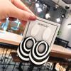 Modische übertriebene schwarz-weiße Kontrast-Rund-Oval-Ohrringe für Damen Einfache hohle Statement-Acryl-Ohrringe Schmuck