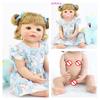 BZDOLL 55cm Full Silicone Reborn Baby Doll Toy Girl Boneca Vinyl Newborn Princess Toddler Bebe Alive Birthday Gift Shower Toy