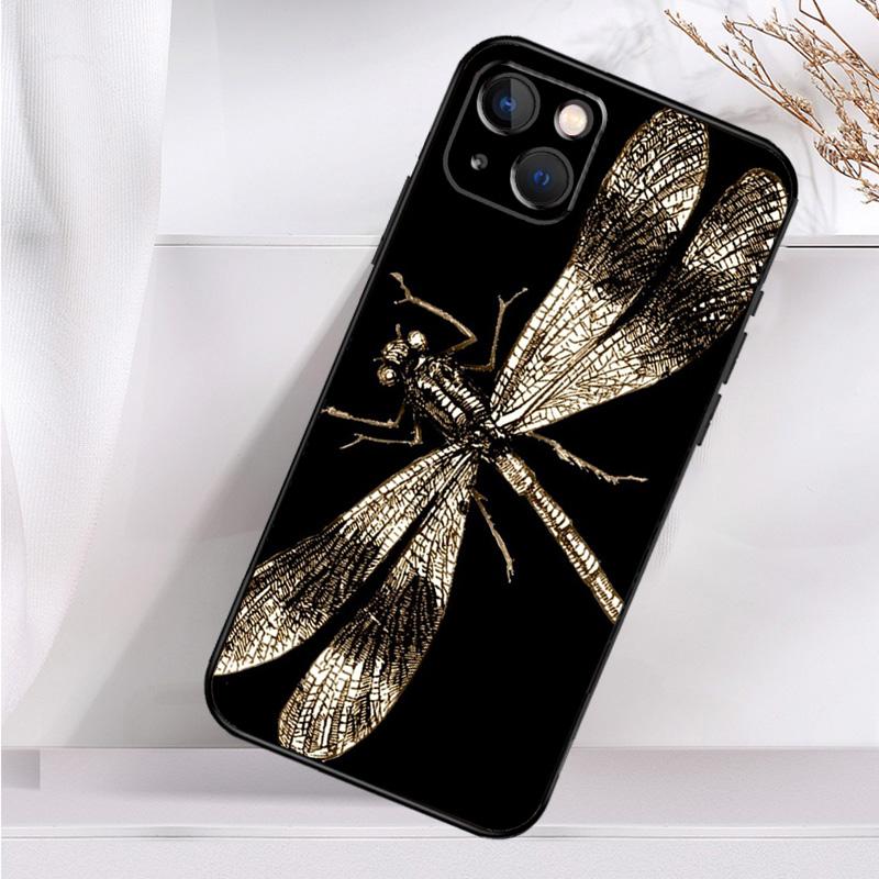 Dragonfly Shockproof Case For iPhone 17 15 16 Pro Max 11 14 Plus 12 13 Mini 16e 17 Air Phone Cover