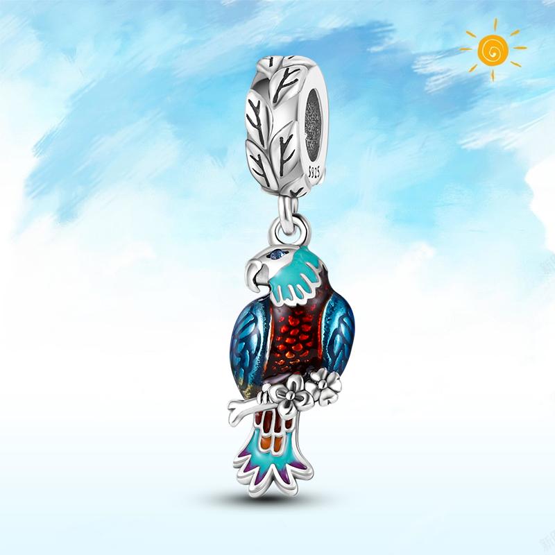 copper Authentic Charm Bead Charms Blue Sea Butterfly Whale CZ Charm Bead Charms Bead Charms Compatible With Authentic Accessories Bracelets Do It You