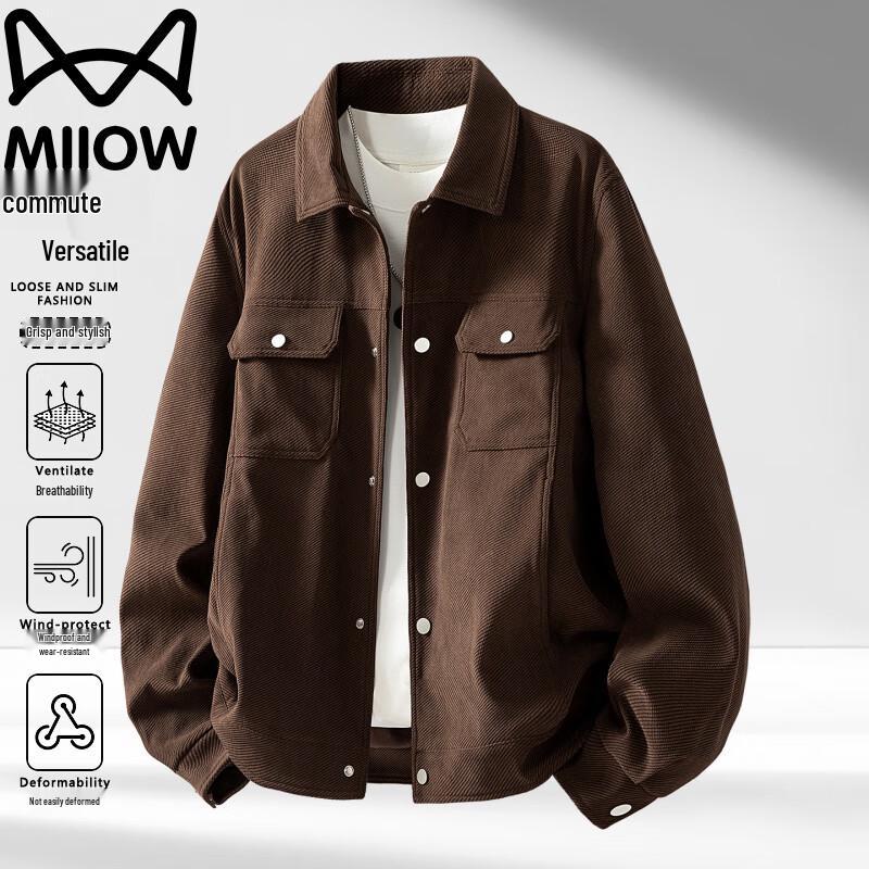 

Maoren Men s Autumn/Winter Casual Lapel Jacket 7XL