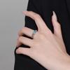 Adjustable Opening Auspicious Clouds Ring Hollow Pattern Irregular Opening Ring  Popular Jewelry