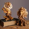 Eye Catching Resin Lion Statue Desk Decors Fine Craftsmanships Decorations