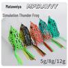 Mata Thunder Frog Fishing Lure - 5g/8g/12g - Black Bass Bait