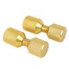 2pcs 2 Hole Flange Alignment Pins Aluminium 1‑1 8in Flange Double Hole Pins Set for 0.5 To 14in 150LB Flanges Golden