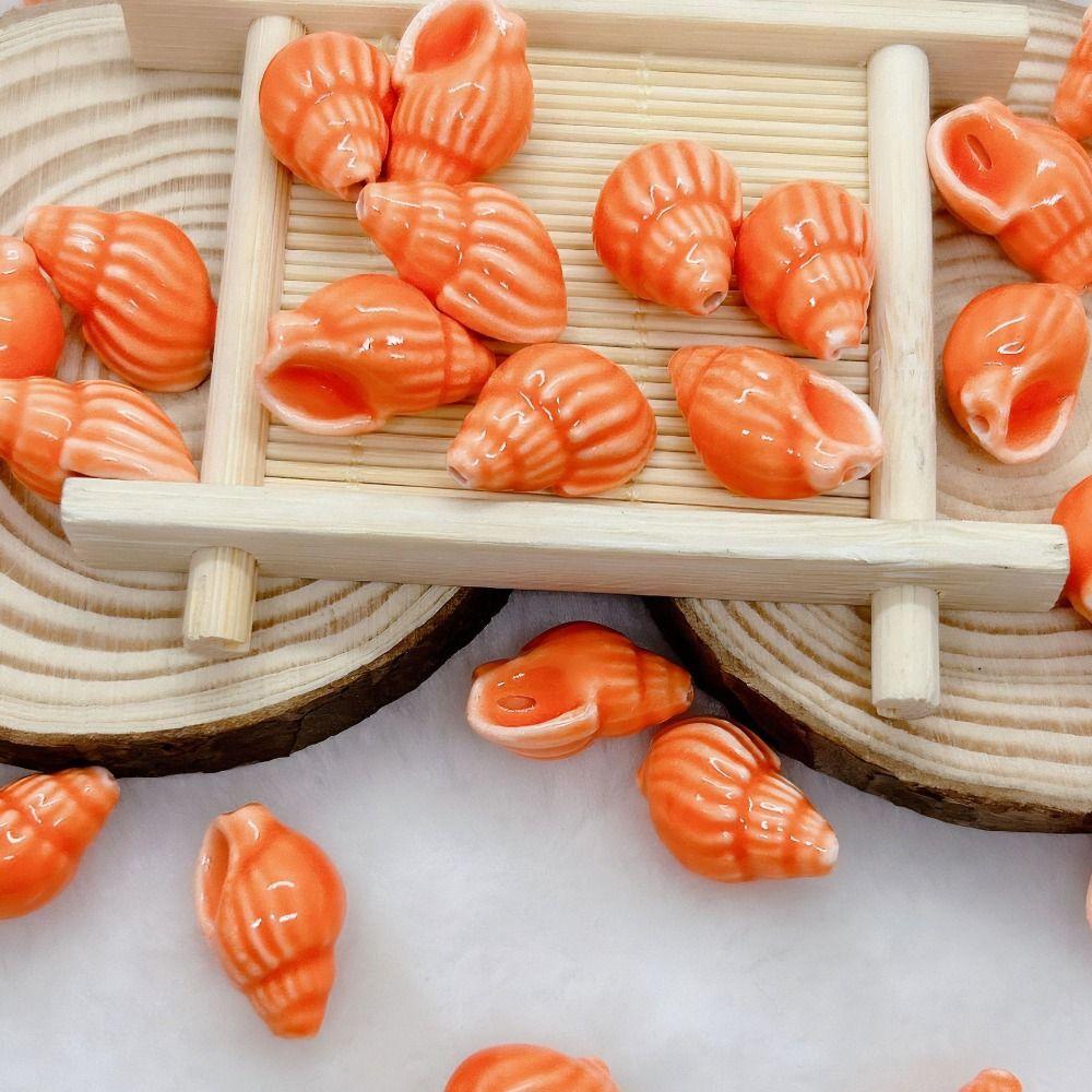 10Pcs Fresh Color Conch Shell Bead Handmade Craft Jewelry Making Material Women