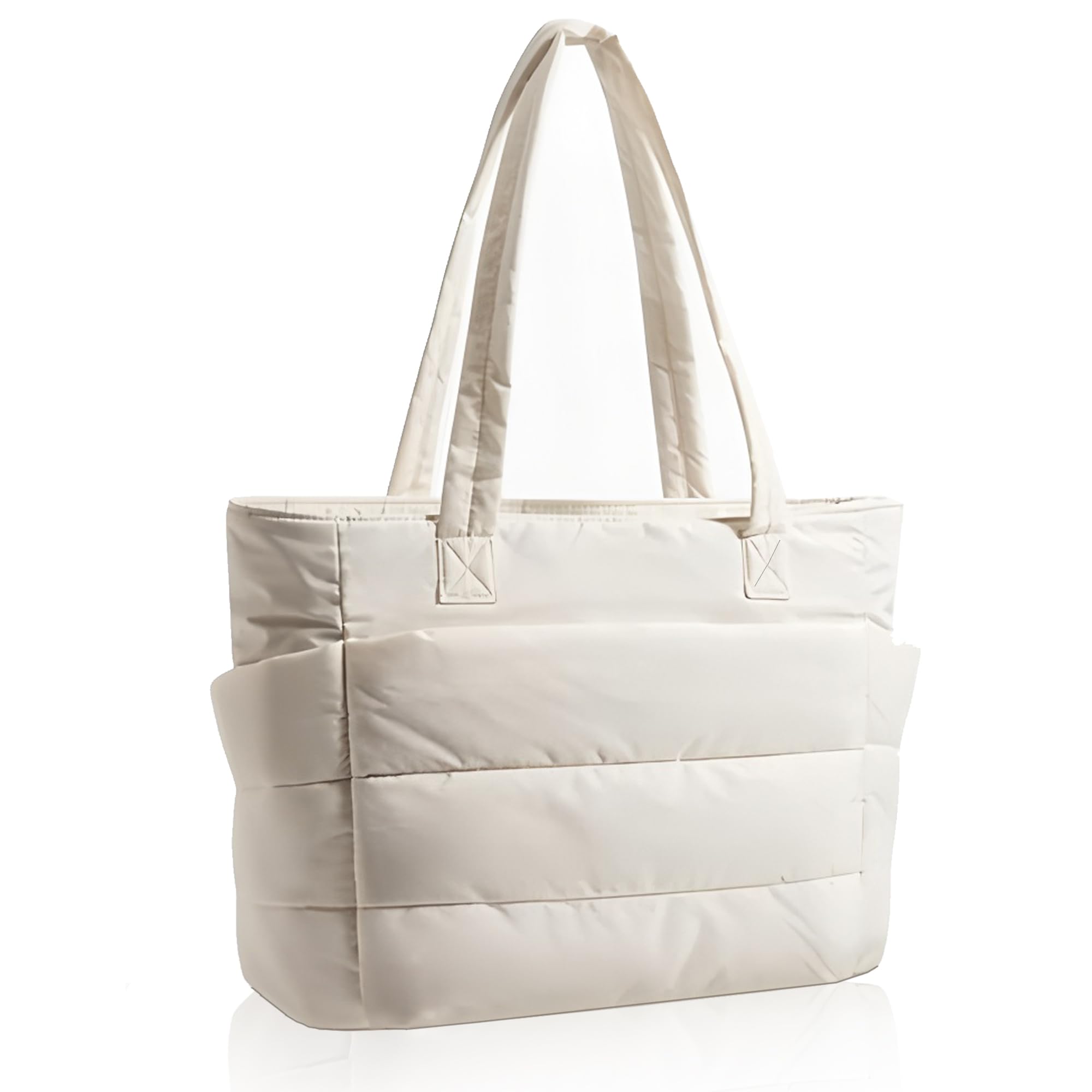 

Женская сумка-тоут Flechazo, Сумка через плечо, Большая вместимость, Помещается 4-дюймовый ПК, Формат А4, Мягкая, Деловая сумка, Сумка для подгузников (белый)