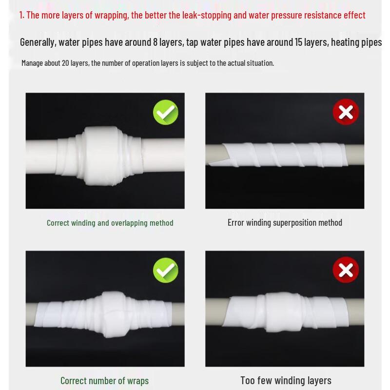 High Elastic Self-Adhesive Silicone Waterproof Leak Repair Tape for Pipes and High Voltage Insulation