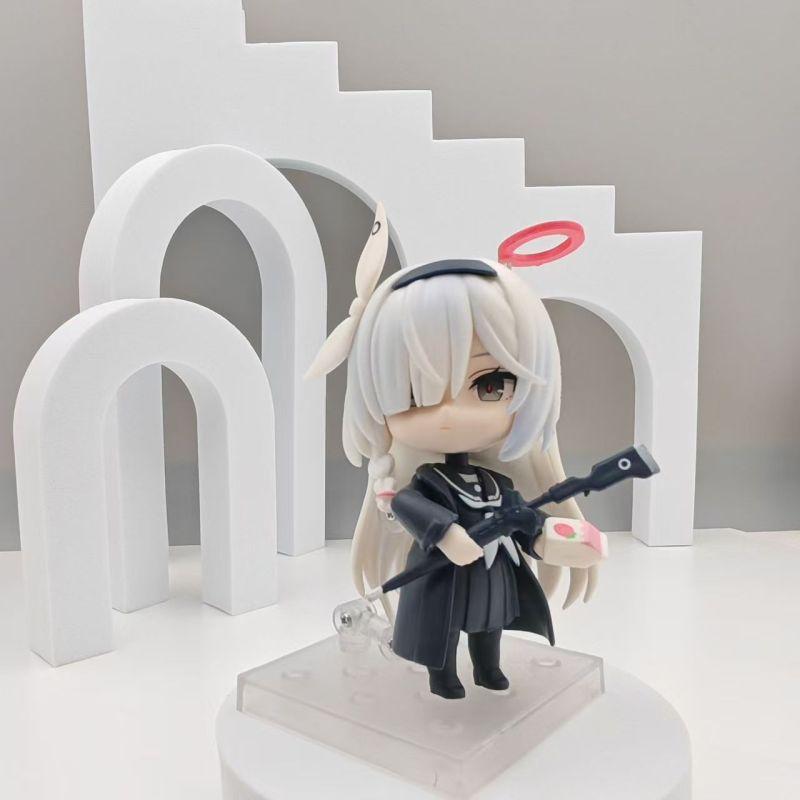10CM Blue Archive Figure Anime Prana Cute Q Version Desktop Standing Posture Animation Model Toy Gift Collection Ornaments PVC