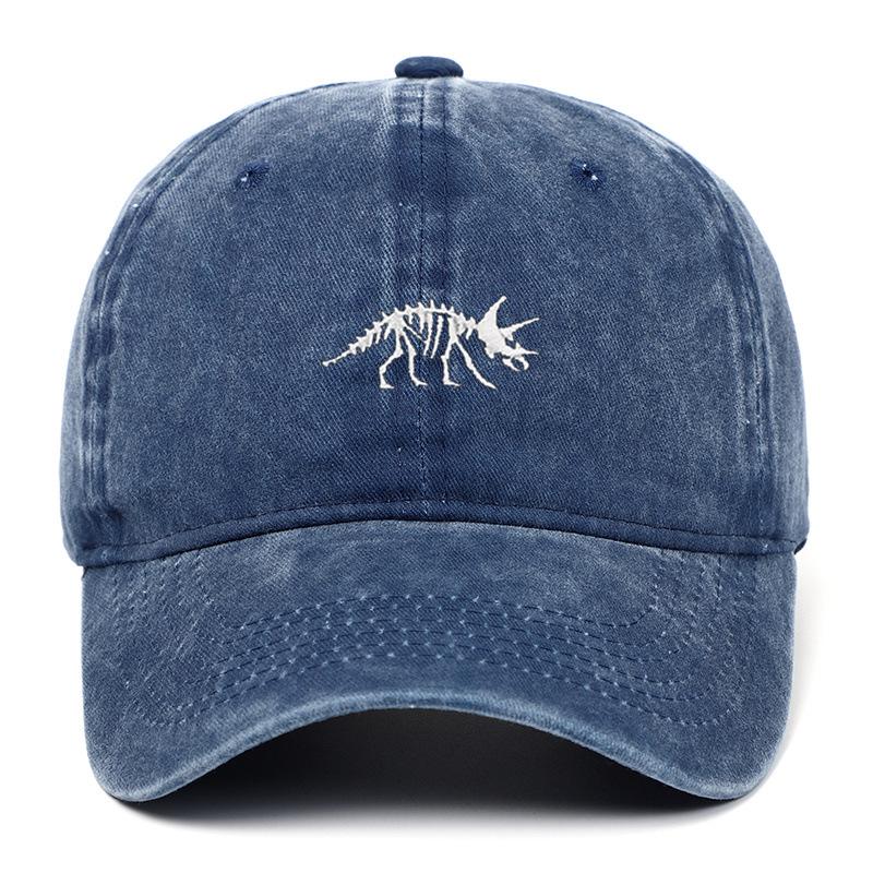 Japanese Retro Dinosaur Embroidery Duckbill Sun Protection Cap for Women