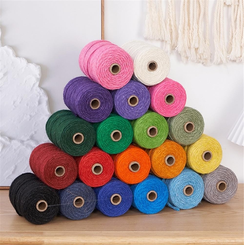 ILLIDAN Hemp Rope, 1mm x 100m, Hemp String, Hemp Thread,