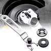 Adjustable Wrench For Angle Grinder With Lock Nut Function And Dual Pressure Plates For Secure Blade Installation