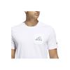 Adidas Logo Print Round Neck Short Sleeve T-Shirt Men Tops White HI5547