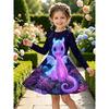Girls' 3D Fantasy Animal Dress Long Sleeve Summer Spring Vacation Daily Holiday Princess Beautiful Sweet Kids 4-12 Years Casual Dress A Line Dress