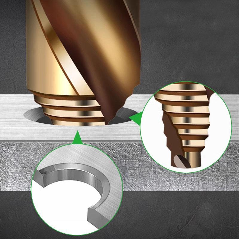 Cobalt Step Drill Bit M35 High Speed Steel Straight Shank 3-13mm HSS Twist Bit for Metal Stainless Steel Iron Drilling