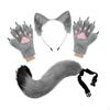 Headband Tail Gloves Set Animal Long for Birthday