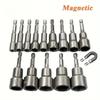 ASDTODW 6-19mm Magnetic Socket & Hex Key Set - Versatile Drill Bit Adapter for Power Tools (Durable)