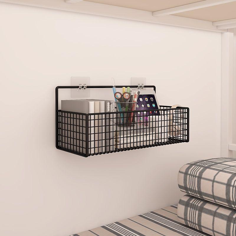 "Punch-Free Bathroom Wall Racks - Storage for Toiletries, Dorm Bedroom, or Books"