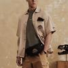 New Era Jurassic World Series Button Big Pocket Short Sleeve Shirt Unisex shirts Khaki 14341269